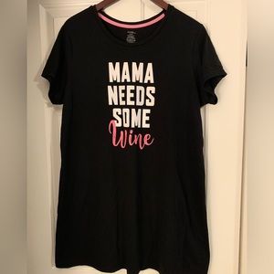 Black Nightshirt Size XL